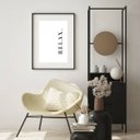Ver imagem 1 de Quadro Minimalista Relax - 60x48cm:moldura Preta