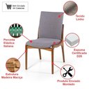Ver imagem 3 de Conjunto Mesa de Jantar Redonda 120cm June Preta com 4 Cadeiras Garbo Cinza Escuro