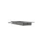 Puxador Concha de Embutir para Porta Inox Escovado 15cm - 2
