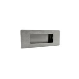 Puxador Concha de Embutir para Porta Inox Escovado 15cm - 3