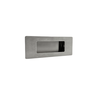 Puxador Concha de Embutir para Porta Inox Escovado 15cm - 3