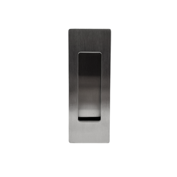 Puxador Concha de Embutir para Porta Inox Escovado 15cm - 1