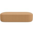 Ver imagem 3 de Kit 02 Puffs Decorativos Orgânicos para Living Quarto 140cm Doha W01 Bouclê Mostarda - Lyam Decor