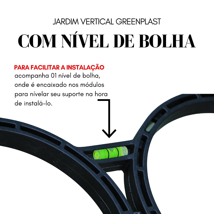 Kit 10 Módulos Greenplast de 50cm + Irrigação Greenup Design - 4