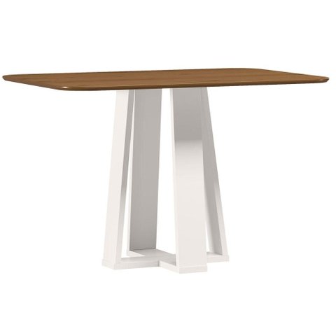 Mesa de Jantar Rubi 120x80 cm Off White Cinamomo - New Ceval
