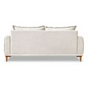 Ver imagem 5 de Sofá Living 3 Lugares Bouclê 1.80m Pés em Madeira Bz Home:bouclê/branco