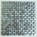 Ver imagem 1 de Pastilha Autocolante de Metal de 30cm x 30cm Rende Glass Mosaic Cinza/Prata/Escovada