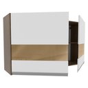 Ver imagem 4 de Armário Aéreo Glamy 120Cm 2 Portas com Vidro Rustic Madesa