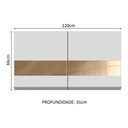 Ver imagem 5 de Armário Aéreo Glamy 120Cm 2 Portas com Vidro Rustic Madesa