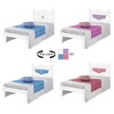 Ver imagem 5 de Cama Solt. Julia Bco/azul/rosa/lilás C/ Colchão - Carmolar