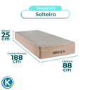 Ver imagem 2 de Colchão Solteiro Molas Ensacadas D33 Airflex Colchões 88x188x25