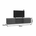 Ver imagem 3 de Rack para Tv 65" Ripado 2pt Valencia 1,80m:naturalle
