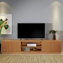 Ver imagem 1 de Rack para Tv 65" Ripado 2pt Valencia 1,80m:naturalle