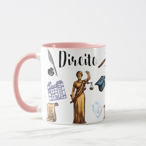 Caneca para Advogados Presente Criativo Formatura Direito