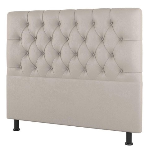 Cabeceira Cama Box Casal Nice 140cm Linho Bege - Desk Design