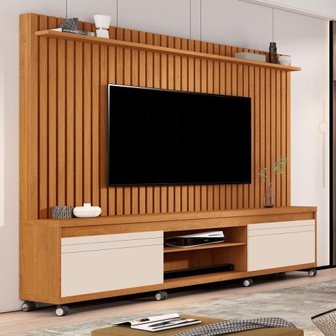 Home para TV Home Opala para TV 70 Polegadas 217cm MDP Nature Off White Casah