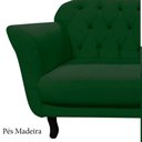 Ver imagem 7 de Namoradeira Decorativa Dália Suede Verde 2 Lugares Pés Madeira Mz Decor