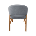 Ver imagem 5 de Kit 6 Cadeiras de Jantar Madeira Maciça Débora Linho Premium Cor: Cerejeira/cinza Linho