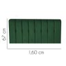 Painel para Cama Box Casal 1,60 cm Kiara - Oferta House:Verde - 2