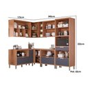 Ver imagem 2 de Kit Modulado Mgm 7 Peças Eloise Cz029 Cinamomo/platina
