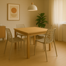 Kit 4 Cadeiras Gruvyer Design Moderno em Polipropileno - Para Sala de Jantar, Área Gourmet, Varanda  - 6