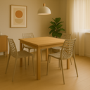 Ver imagem 6 de Kit 4 Cadeiras Gruvyer Design Moderno em Polipropileno - Para Sala de Jantar, Área Gourmet, Varanda