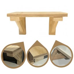 Kit 5 Prateleiras Multiuso 28 Cm + Mão Francesa Natural - 3