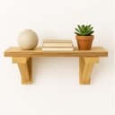 Ver imagem 4 de Kit 5 Prateleiras Multiuso 28 Cm + Mão Francesa Natural