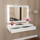 Ver imagem 2 de Painel Com Espelho Para Penteadeira Cr35019 Branco