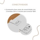 Ver imagem 5 de Mesa para Escritório para Reunião com 2 Tomadas Freijó/branco