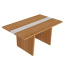 Ver mais imagens de Mesa para Escritório para Reunião com 2 Tomadas Freijó/branco