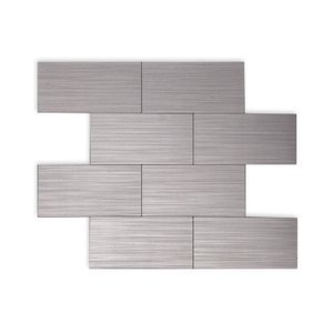 Pastilha de Metal Autocolante de 29cm x 29cm Rende Glass Mosaic