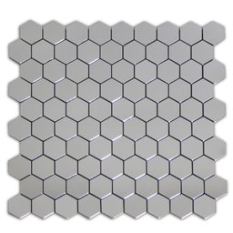 Kit Pastilha Autocolante de Metal com 11 Placas de 30cm x 30cm Rende 1m² Glass Mosaic  - 1