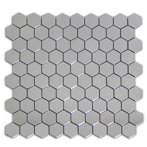 Pastilha de Metal Autocolante 27,8x 29,5cm Glass Mosaic