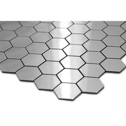 Kit Pastilha Autocolante de Metal com 11 Placas de 30cm x 30cm Rende 1m² Glass Mosaic  - 2