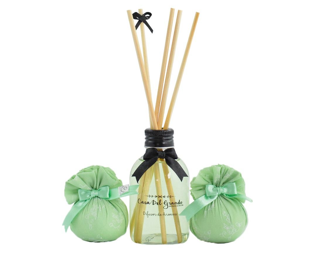 Kit Difusor Aromatizador + Sachê Perfumado - Casa Del Grande - Bamboo