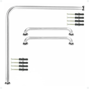 Ver imagem 1 de Barra de Apoio 70x70 com 2 Alças 60cm Sanitario Corrimão Cadeirante Idoso Nbr 9050 Pne Único