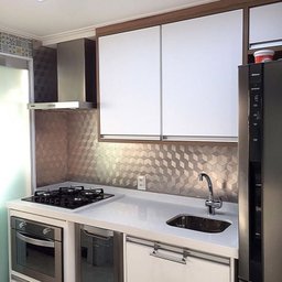 Kit Pastilha de Metal Autocolante com 11 Placas de 29cm x 29cm Rende 1m² Glass Mosaic  - 2
