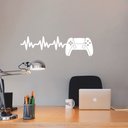 Ver imagem 3 de Adesivo Controle Ps 5 Video Game Frequencia Cardíaca Gamer Decoração