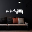 Ver imagem 1 de Adesivo Controle Ps 5 Video Game Frequencia Cardíaca Gamer Decoração