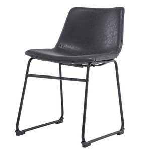 Cadeira Turtle Assento Courino Preto com Base Aco Preto - 50877