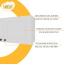 Ver imagem 7 de Cozinha Compacta Bariloche 12 Portas 2 Gavetas com Tampo 100% MDF Branco - Indékes
