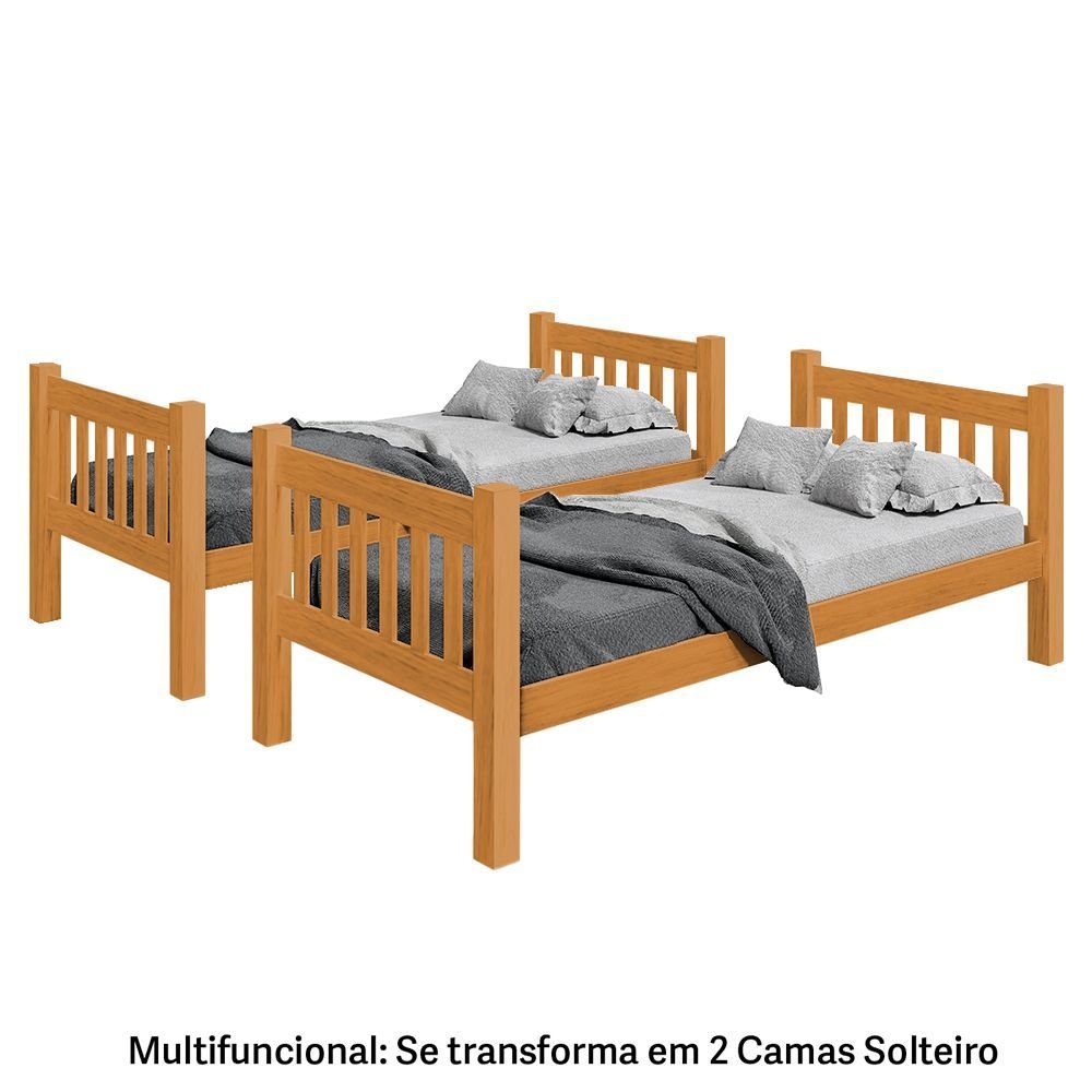 Beliche Atlanta Multifuncional Reforçada que Vira Duas Camas Nature - 3