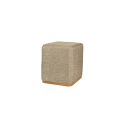 Puff Quadrado Grande Cor Bege - 1