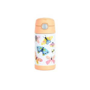Garrafa Térmica Infantil Funtainer F401 Borboletas e Mariposas Thermos - 355ml