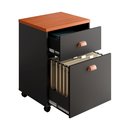 Ver imagem 3 de Gaveteiro Escritório 2 Gavetas com Rodinhas Faria Lima Preto