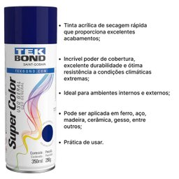 Tinta Aerossol Azul Escuro Uso Geral 350ml/250g - 8