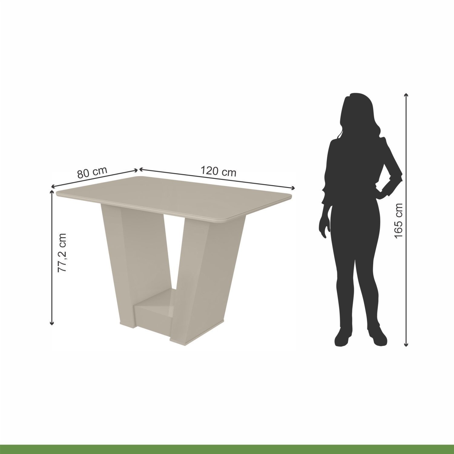 Conjunto Sala de Jantar Mesa 120x80cm Tampo MDF/Vidro 4 Cadeiras Apogeu Móveis Lopas - 6