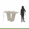 Conjunto Sala de Jantar Mesa 120x80cm Tampo MDF/Vidro 4 Cadeiras Apogeu Móveis Lopas - 6