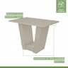 Conjunto Sala de Jantar Mesa 120x80cm Tampo MDF/Vidro 4 Cadeiras Apogeu Móveis Lopas - 5